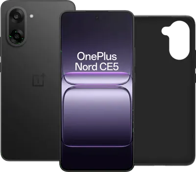OnePlus Nord CE 5 256GB Schwarz 5G + BlueBuilt Backcover Schwarz