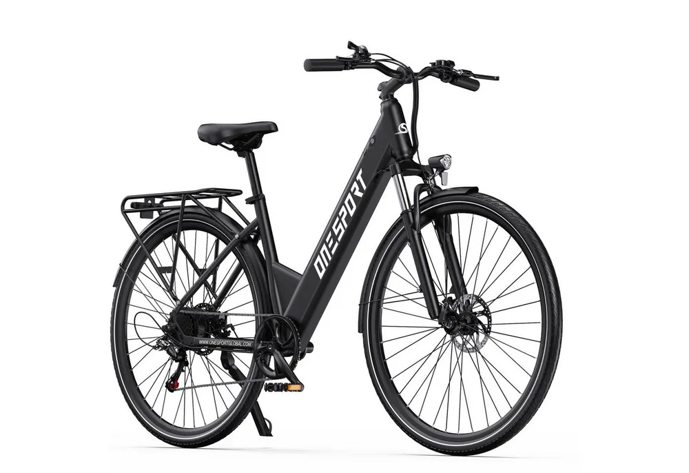 Onesport E-Bike Cityrad 28Zoll City-E-Bikes Elektrofahrrad für herren u.damen 468Wh E-Fahrrad, Kettenschaltung, Heckmotor, 468 Wh, Pedelec mit Scheibenbremsen, hydraulischer Federgabel & 28" Reifen