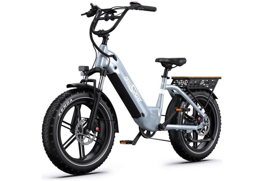Onesport E-Bike Cityrad herren Elektrofahrrad 20× 4.0 Zoll 18AH 48V 864WH damen E-MBT, 7 Gang Shimano, Kettenschaltung (Shimano 7-Gang), Heckmotor, 864 Wh, Cityrad 7 Gang Shimano, hydraulischen Scheibenbremse, Kettenschaltung