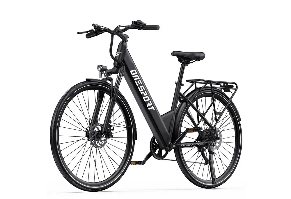 Onesport E-Bike Cityrad OT12 e bike für herren u.damen 468Wh 13AH 36V 250W 28 zoll, Kettenschaltung, Heckmotor, 468 Wh, E-Citybike mit 468Wh abnehmbarer Akku, 250W 36V, e-bikes