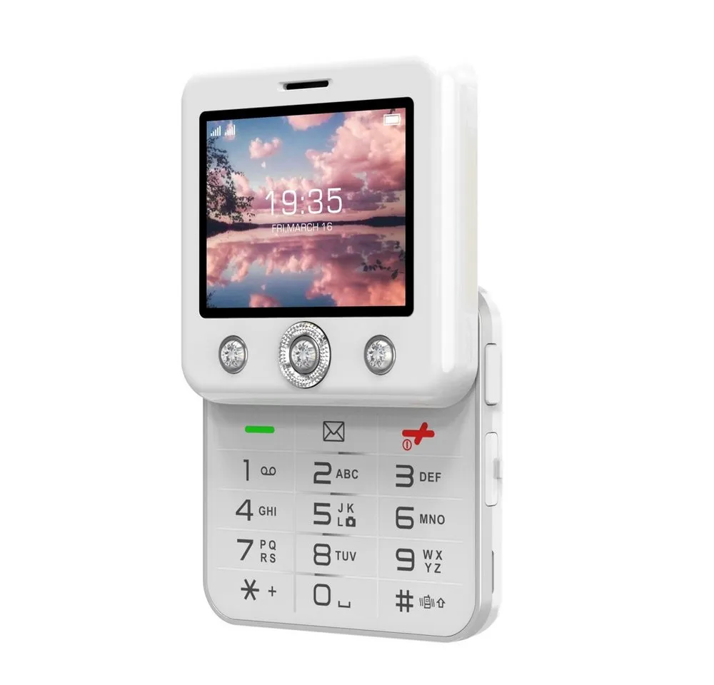 Onestyle Diamond Design-Mobiltelefon, Social-Media Funktionen, 4G, Dual-SIM Handy (Tik-Tok, Youtube, Facebook, Kamera)