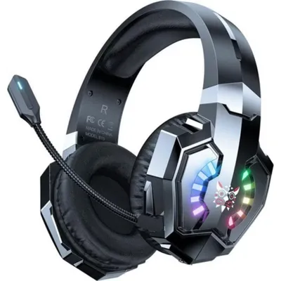 Onikuma B15 kabellose RGB Over Ear Gaming Kopfhörer mit Mikrofon schwarz
