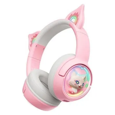 ONIKUMA B5 kabellose Bluetooth 5.3 Gaming Kopfhörer RGB Rosa