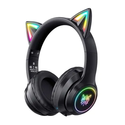 ONIKUMA B90 kabellose Bluetooth 5.0 Gaming Kopfhörer mit Mikrofon und RGB schwarz