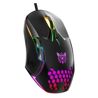 Maus ONIKUMA CW902 USB 6400 DPI RGB Schwarz Ergonomisch 7 Tasten