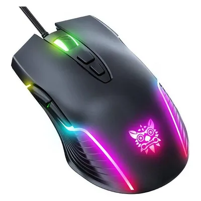 Ratón ONIKUMA CW905 Gaming USB 6400 DPI 7 Tasten RGB Schwarz