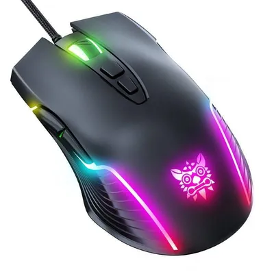 Ratón ONIKUMA CW905 Gaming USB 6400 DPI 7 Tasten RGB Schwarz