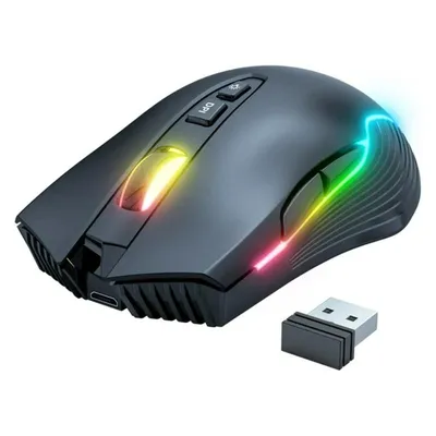 Ratón ONIKUMA CW905 Wireless 3600 DPI RGB Schwarz 7 Tasten Gaming