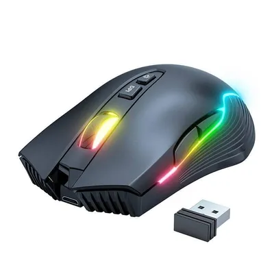 Ratón ONIKUMA CW905 Wireless 3600 DPI RGB Schwarz 7 Tasten Gaming