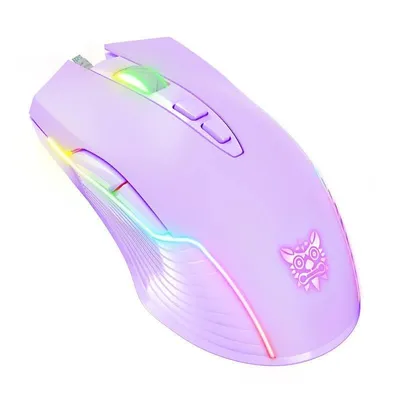 Maus ONIKUMA CW905 USB RGB 6400 DPI 7 Tasten Lila Gaming