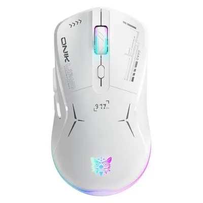 Maus ONIKUMA CW917 kabellos 800-4800 DPI weiß RGB Gaming