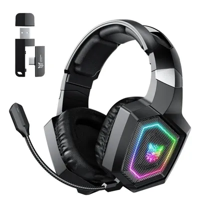 ONIKUMA GT806 kabellose Bluetooth 5.4 Gaming Kopfhörer RGB schwarz