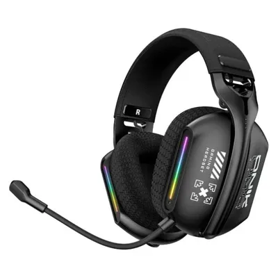 ONIKUMA GT808 Gaming Headset Kabelgebunden Bluetooth 5.3 Mikrofon RGB Schwarz