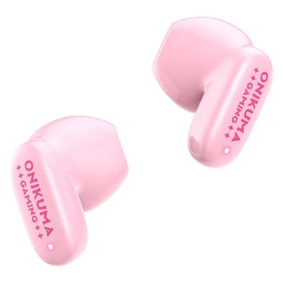 ONIKUMA TX603 kabellose Bluetooth 5.4 Gaming-Kopfhörer mit anpassbarem rosa Etui
