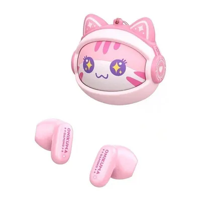 ONIKUMA TX603 kabellose Bluetooth 5.4 Gaming-Kopfhörer mit anpassbarem rosa Etui