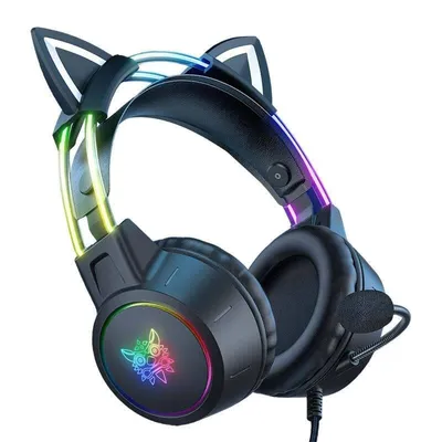 ONIKUMA X15 PRO kabelgebundene Gaming-Kopfhörer USB und 3,5 mm Jack RGB Schwarz