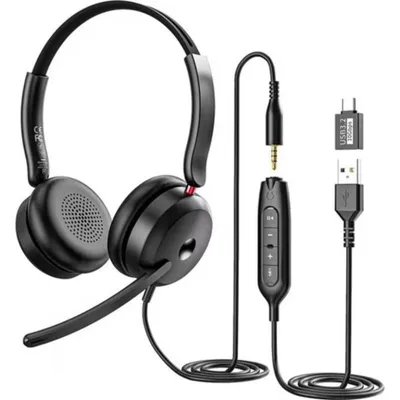 Onikuma X81 Gaming Headset kabelgebunden USB-C Mikrofon Lautstärke schwarz