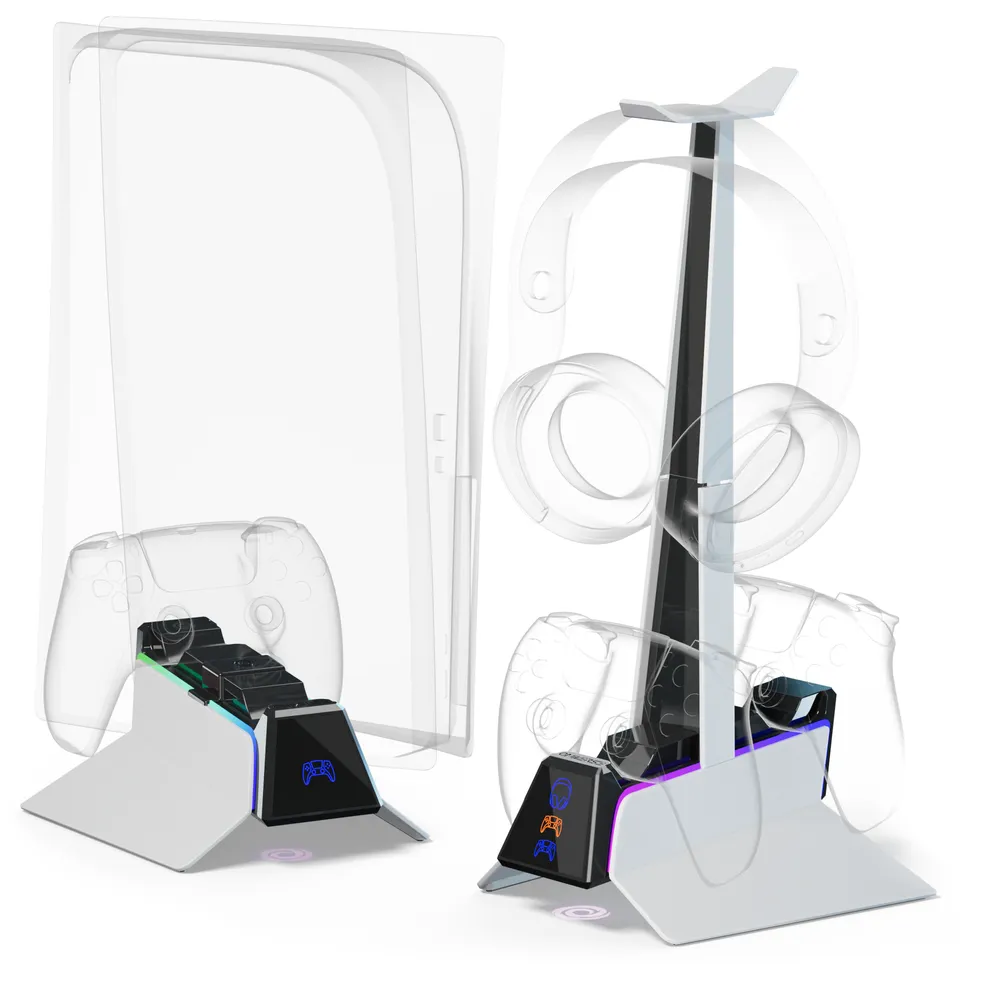 Ladestation ONiVERSE Station X3 für PS5 Weiß LED Schnellladefunktion