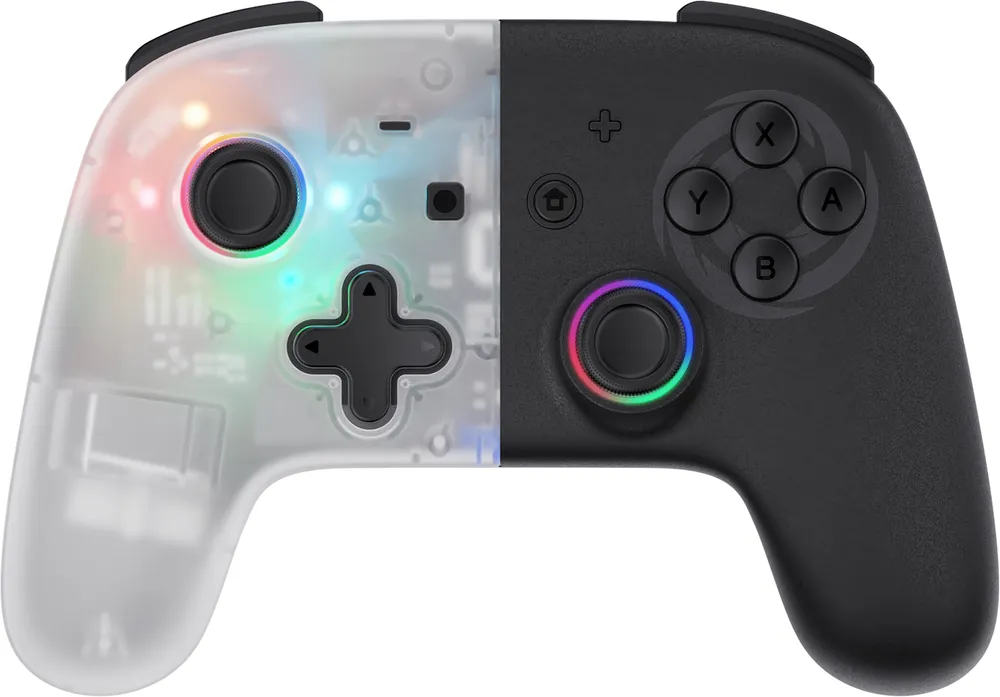 Gamepad Oniverse Onipad Multiplattform Bluetooth USB LED Turbo Schwarz Weiß