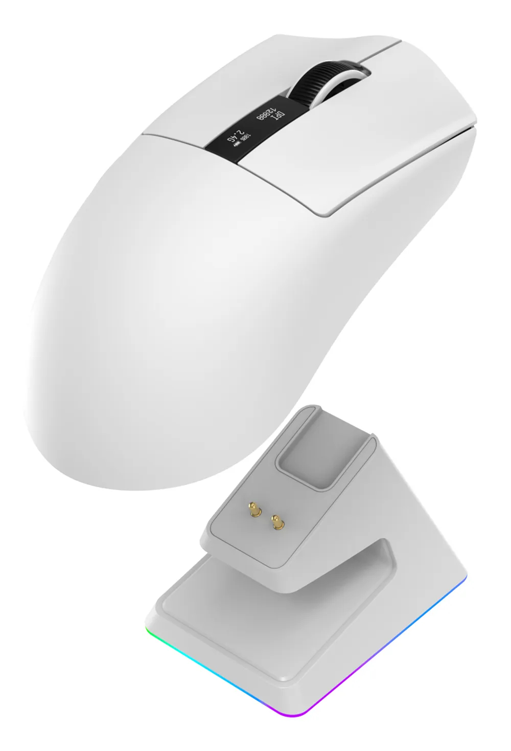 Maus Oniverse Vanguard RF Wireless Bluetooth 12000DPI Weiß 6 Tasten Akkubetrieb