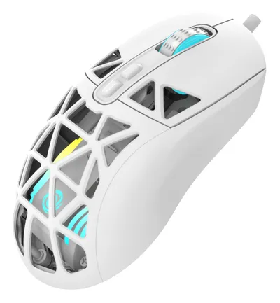 Maus Oniverse Kryo Kabelgebunden 13800 DPI Weiß RGB 7 Tasten Ambidextrous