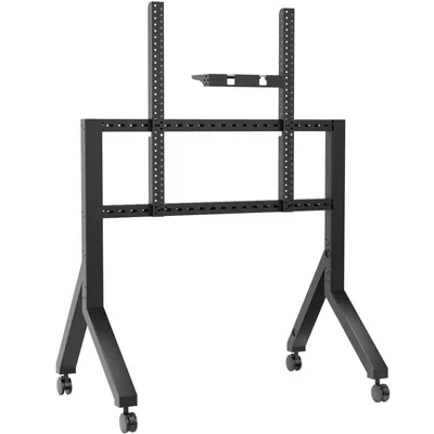 Onkron TV-Ständer mit Rollen für 70-110 Zoll Fernseher – TV- und interaktiver Whiteboard-Ständer in Schwarz, Gewicht 120,5 kg – Halterung für Fernseher und interaktive Panels, max. VESA 1000x800 / TV-Ständer TS2081-B