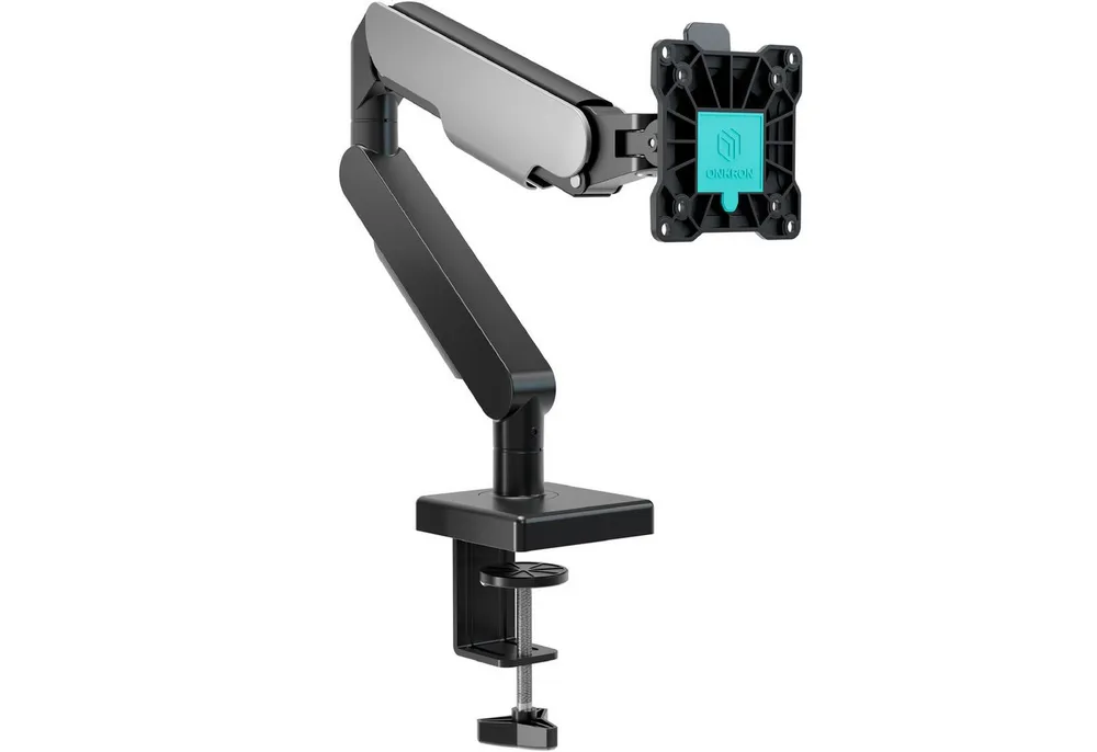 ONKRON Monitor-Halterung 13-32 Zoll, bis 8 kg, VESA 75x75-100x100, G50-B, (bis 34 Zoll, neigbar, schwenkbar, drehbar, Gasdruckfeder, Kabelmanagement)