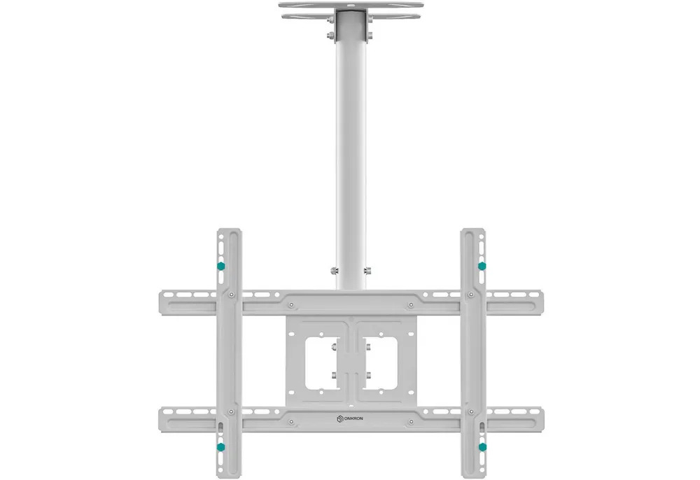 ONKRON TV-Deckenhalterung 32-80 Zoll, bis 68 kg, VESA 100x100-600x400, N1L-W, (bis 80,00 Zoll, schwenkbar, neigbar, höhenverstellbar, Kabelmanagement)
