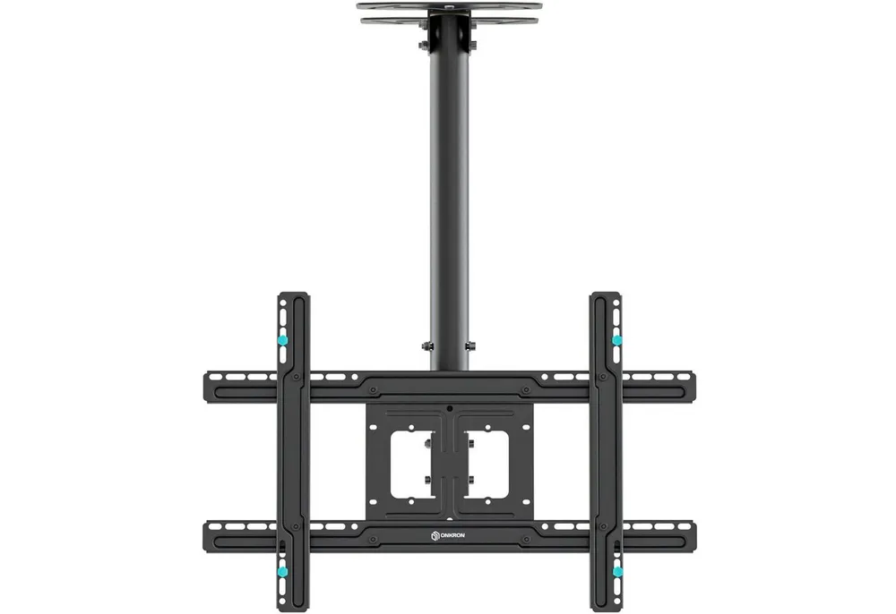 ONKRON TV-Deckenhalterung 32-80 Zoll, bis 68 kg, VESA 100x100-600x400, N1L-B, (bis 80,00 Zoll, schwenkbar, neigbar, höhenverstellbar, Kabelmanagement)