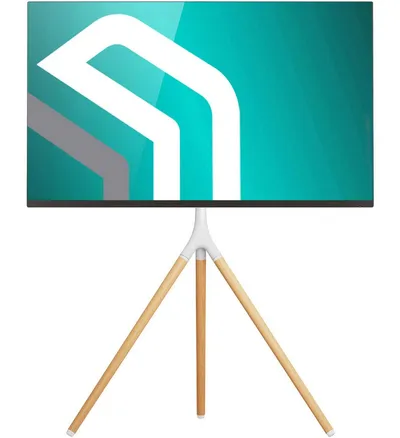 ONKRON TV-Ständer ONKRON 32"-65", 35 kg max, VESA 400x400, Höhenverstellbar, TS1220, (bis 65 Zoll, TV Ständer, 1-tlg., TV-Ständer, Anleitung, Montagezubehör, CM1-BLK für Kabelleitung, Höhenverstellbarkeit: 700-1200 mm (70-120 cm), bis 35 kg)