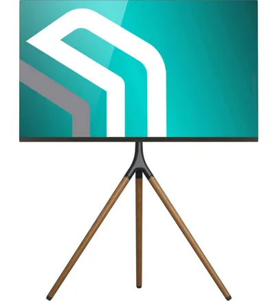 ONKRON TV-Ständer ONKRON 32"-65", 35 kg max, VESA 400x400, Höhenverstellbar, TS1220, (bis 65 Zoll, TV Ständer, 1-tlg., TV-Ständer, Anleitung, Montagezubehör, CM1-BLK für Kabelleitung, Höhenverstellbarkeit: 700-1200 mm (70-120 cm), bis 35 kg)
