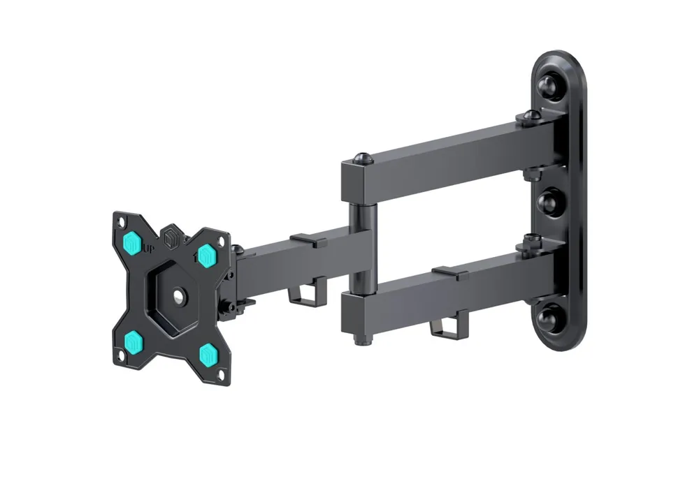 ONKRON TV-Wandhalterung 10-35 Zoll, bis 20 kg, VESA 75x75-100x100, R4-B, (bis 35,00 Zoll, drehbar, schwenkbar, neigbar, ausziehbar, Kabelmanagement)
