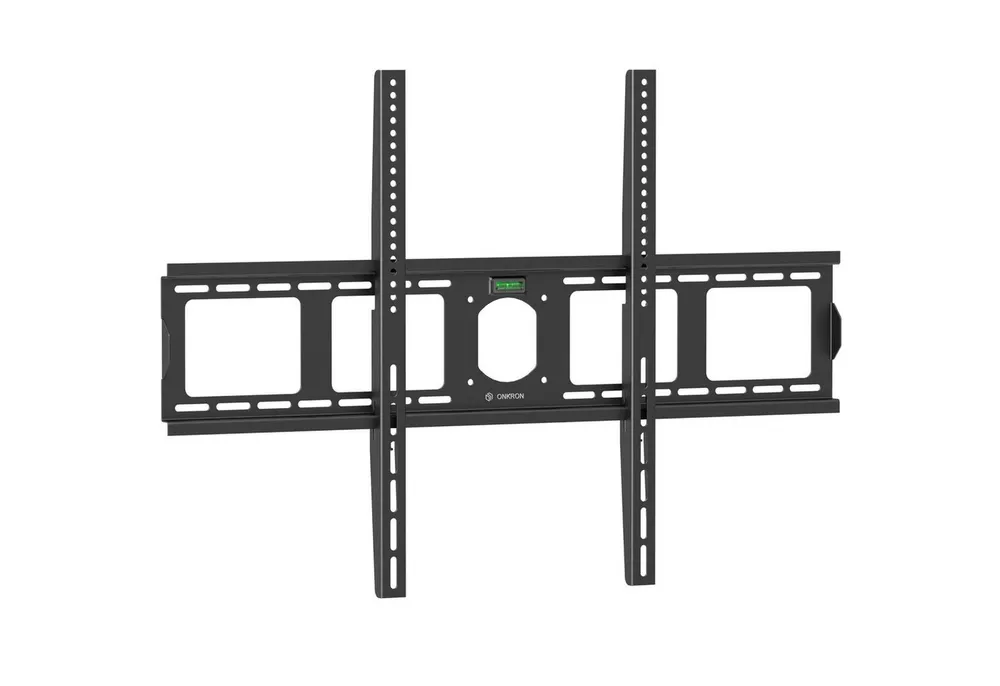 ONKRON TV-Wandhalterung 55-100 Zoll, bis 80 kg, VESA 75x75-800x600, UF4-B, (bis 100,00 Zoll, fest, flach, ultra slim, integrierte Wasserwaage)