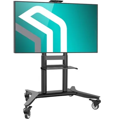 Onkron TS1871-B TV-Wandhalterung 55"-90", max. 75 kg, VESA 800x600, höhenverstellbar, Schwarz