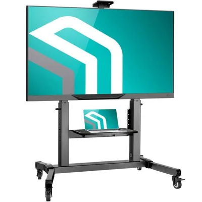 ONKRON TS1991-B TV-Ständer 50"-100", 120kg max, VESA 200x200-1000x600, höhenverstellbar, Schwarz