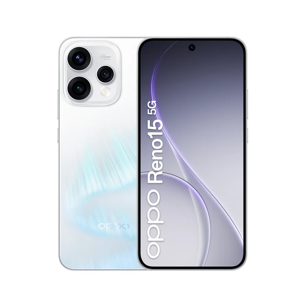OPPO Reno15 5G 8GB Weiß 6,59" 512GB AMOLED-Display