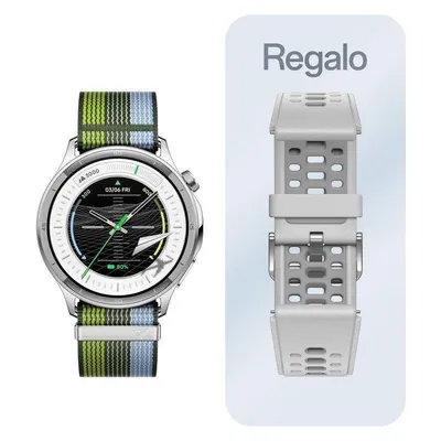 Oppo Watch S Bluetooth WiFi NFC GPS 44,9mm AMOLED Silber Resistent 5ATM+IP68 SpO2 EKG