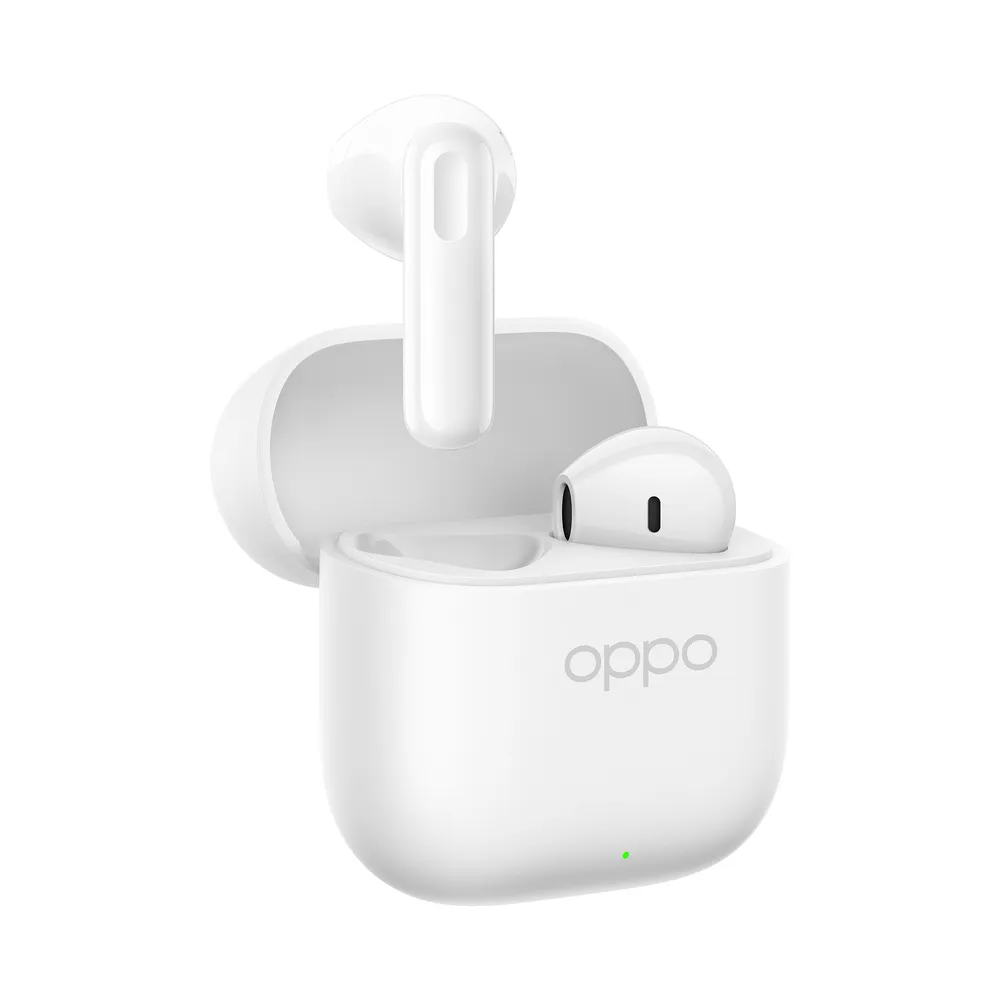 Kopfhörer OPPO Enco Buds3 kabellos Bluetooth mit Geräuschunterdrückung, Touch-Steuerung, IP55, Snow White