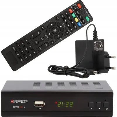 Tuner DVB-T2/C H.265 Full HD 1080p Opticum Nytrobox X