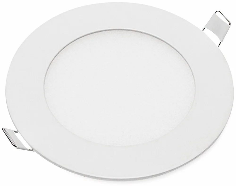 OPTONICA LED-Einbauleuchte 2601, 6 W, 440 lm, 6000K,rund, 95 RA, weiß