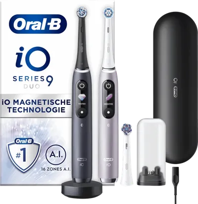 Oral-B iO 9n Rose Quartz und Onyx Schwarz Doppelpack Special Edition