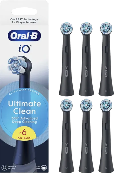 Oral-B iO Ultimate Clean Schwarz (6 Stück)