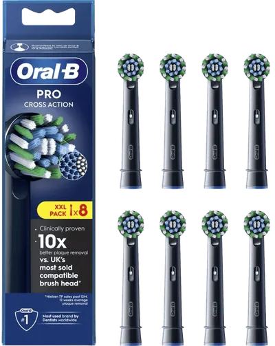 Oral-B Pro Cross Action Schwarz (8 Stück)