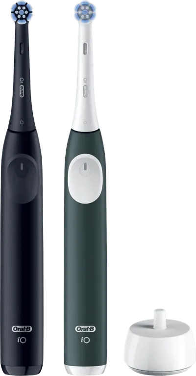 Oral-B iO 2 Schwarz und Grün Doppelpack