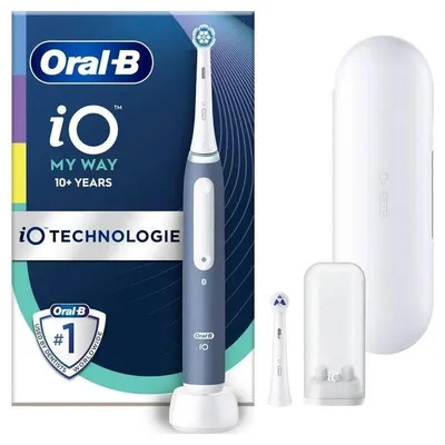 Vibrationszahnbürste Oral-B iO My Way 4 Modi 2 Bürstenköpfe Drucksensor Timer Etui