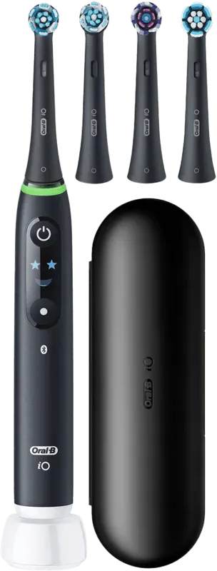 Oral-B iO 6 Schwarz Holiday Edition mit 4 Aufsteckbürsten