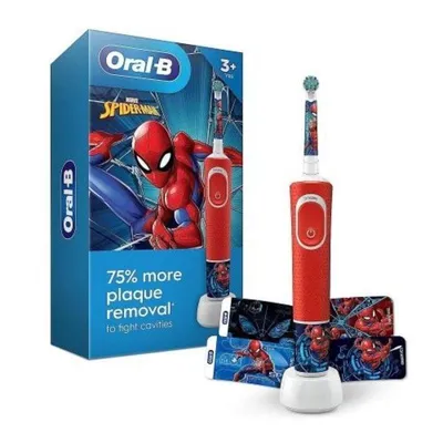 Kinderzahnbürste Oral-B iO2 Kids Spiderman 3 Modi Drucksensor Timer Reiseetui