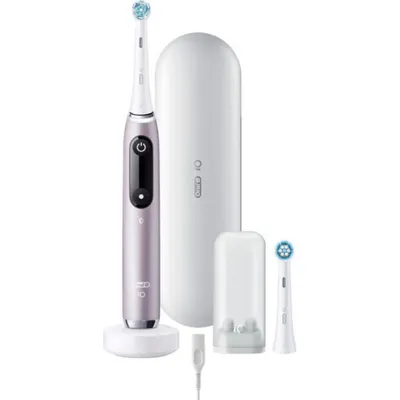 Magnetische Zahnbürste Oral-B iO Series 9N Rose Quartz 7 Modi 2 Bürstenköpfe Drucksensor Timer Etui