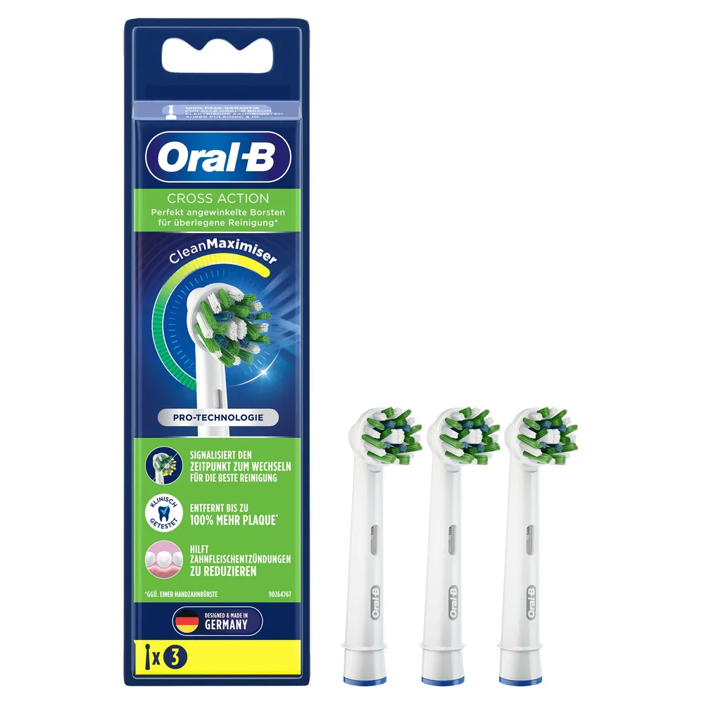 Aufsteckbürsten CrossAction CleanMaximizer, 3 Stück