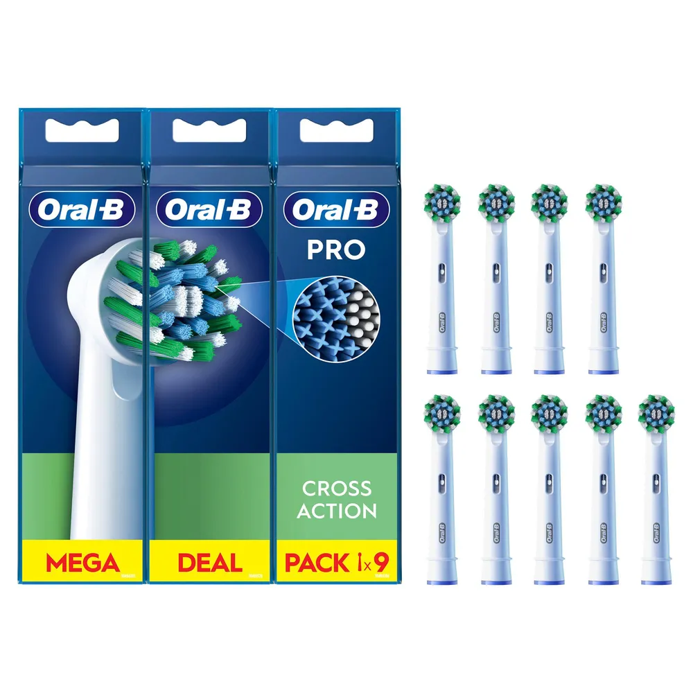 Aufsteckbürsten Pro CrossAction, 9 Stück